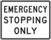 Emergency Stopping Only Sign Clip Art
